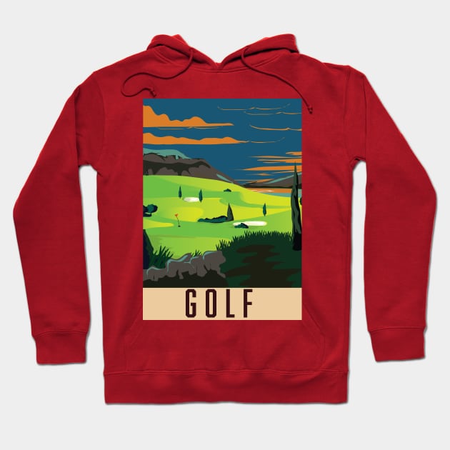 Golf Hoodie by nickemporium1